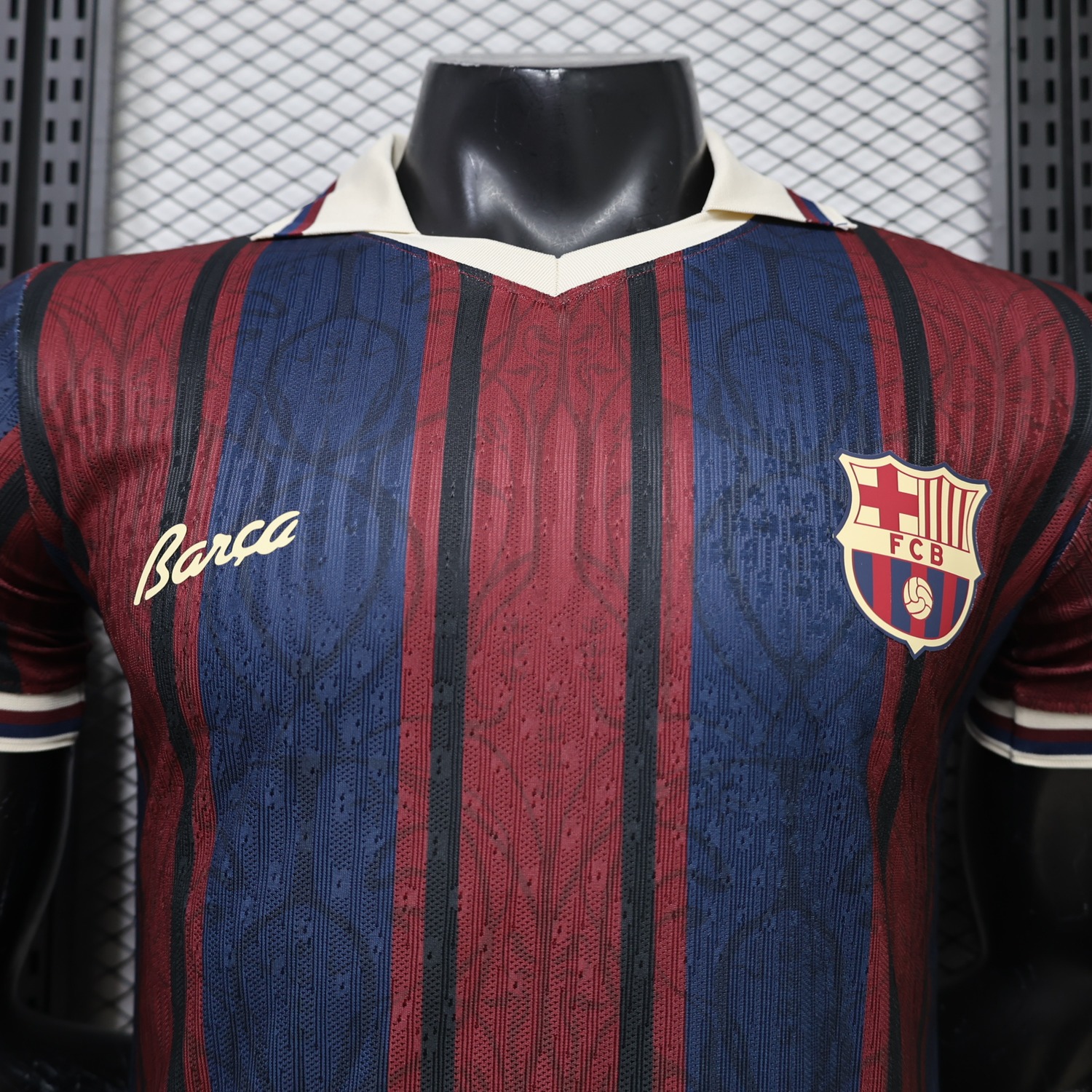 Barcelona 26-27 125 Years Anniversary Navy Burgundy Special Jersey - Player Version - UnitedFutballJersey