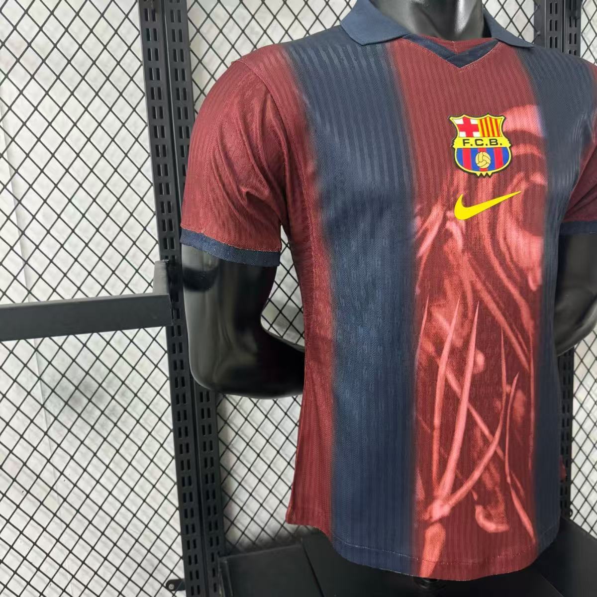2024/2025 Player Version Barcelona x Travis Scott Collab Joint Retro Jersey 1:1 Thai Quality