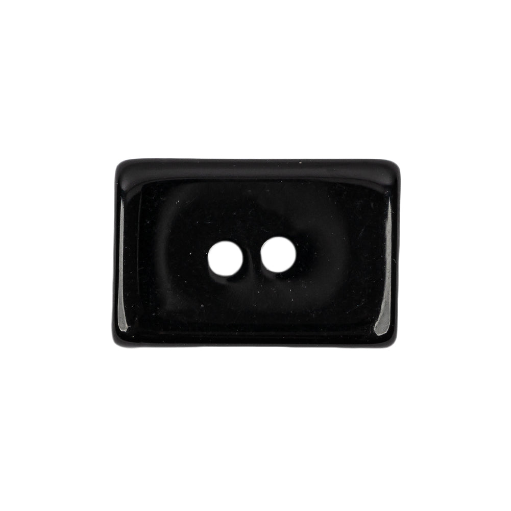 Matte Black and Gray Sparkles Rectangular 2-Hole Button - 42L/27mm - Joann Fabrics