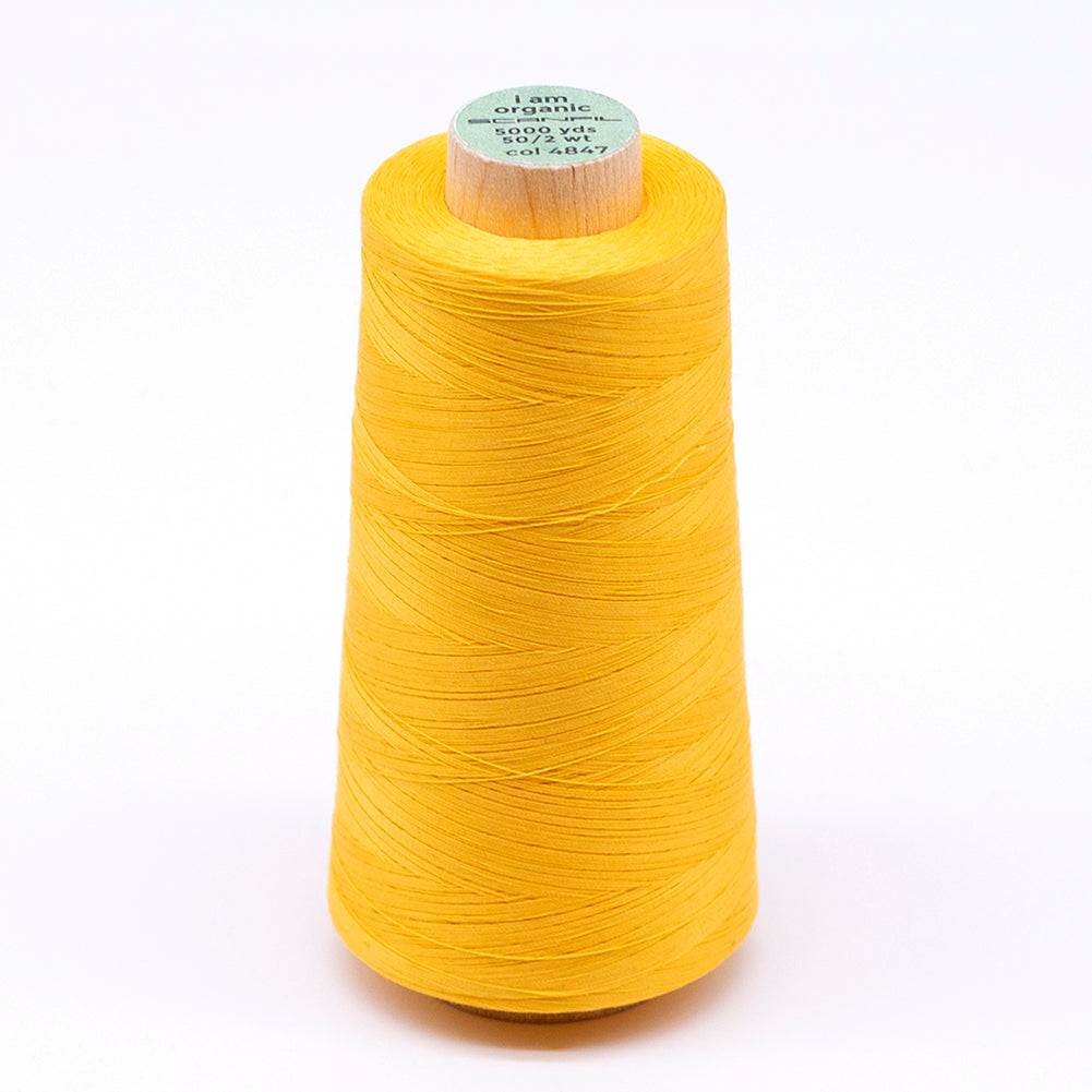 SCANFIL® 50wt Organic Pima Cotton Thread 5000 yd Cones - 4847 Banana - Joann Fabrics