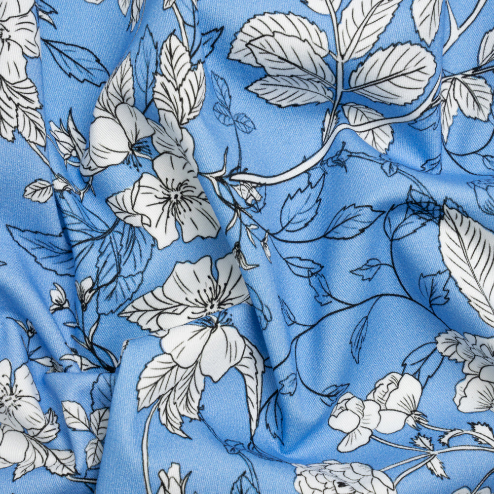 Mood Exclusive Nothin' But Blue Skies Stretch Brushed Cotton Twill - Joann Fabrics