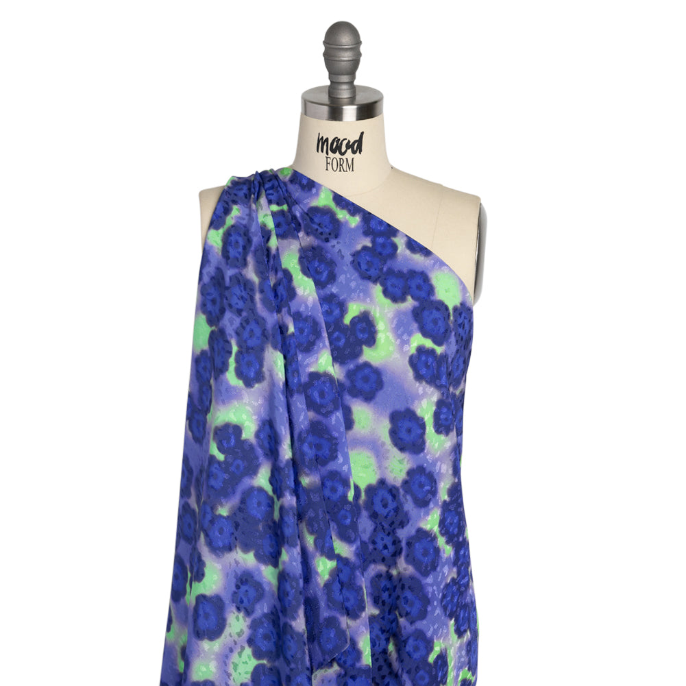Mood Exclusive Blue Garden on the Banks Sustainable Viscose Jacquard - Joann Fabrics
