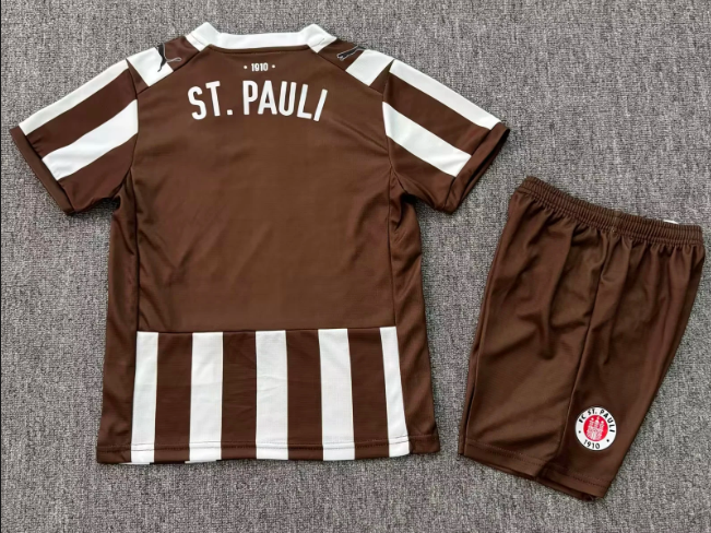 2025/2026 St Pauli Home Football Jersey 1:1 Thai Quality Kids Size