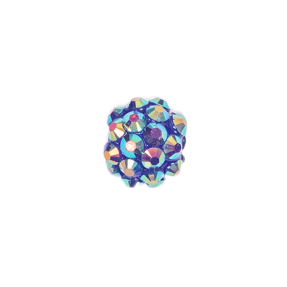 Blue AB Rhinestone and Resin Faceted 12mm Beads - 10pc - Joann Fabrics
