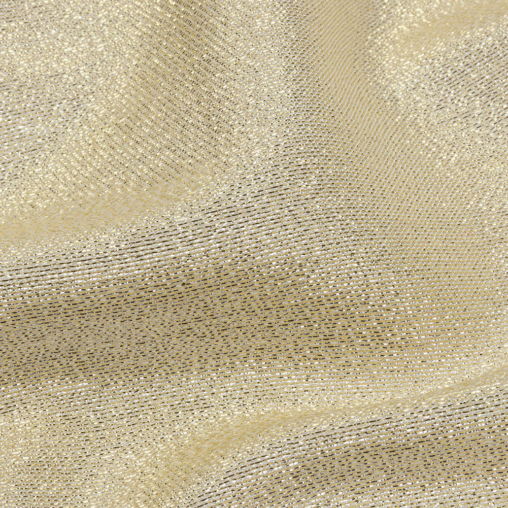 Metallic Polyester Lame - White and Gold - Glimmer Collection - Joann Fabrics