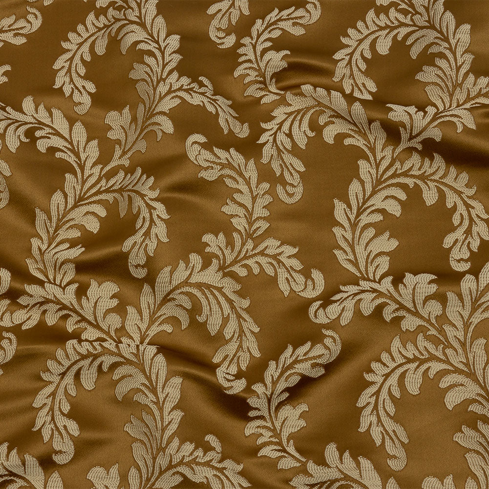 Drapery Jacquard - Bronze Elegant Ferns - British Imported - Joann Fabrics