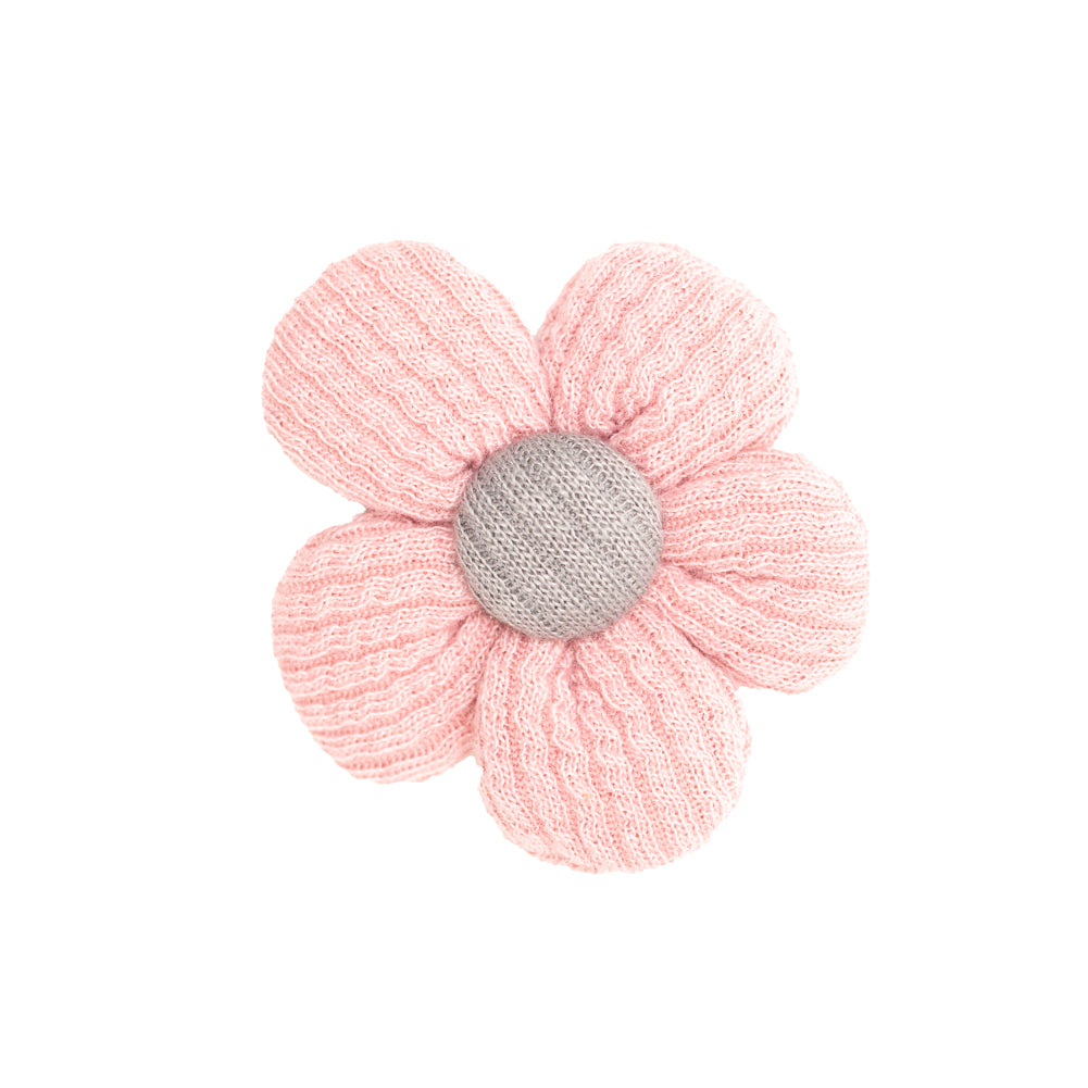 Italian Pink and Gray Flower Applique - 2