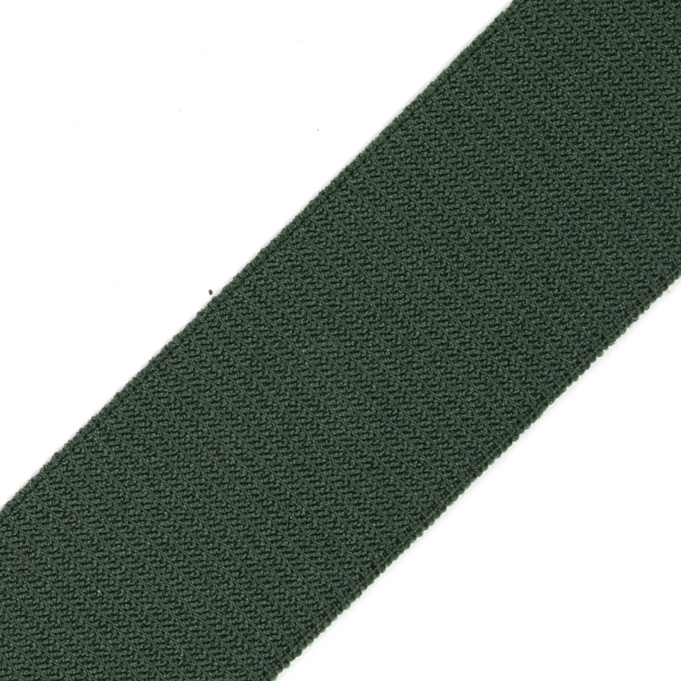Green Stretch Grosgrain Ribbon - 1