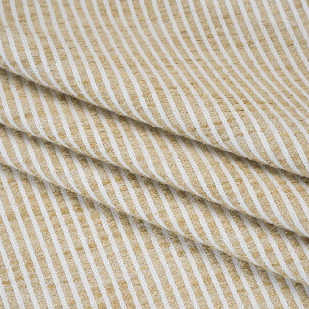 Polyester Boucle Woven - Oatmeal Stripes - British Imported - Joann Fabrics
