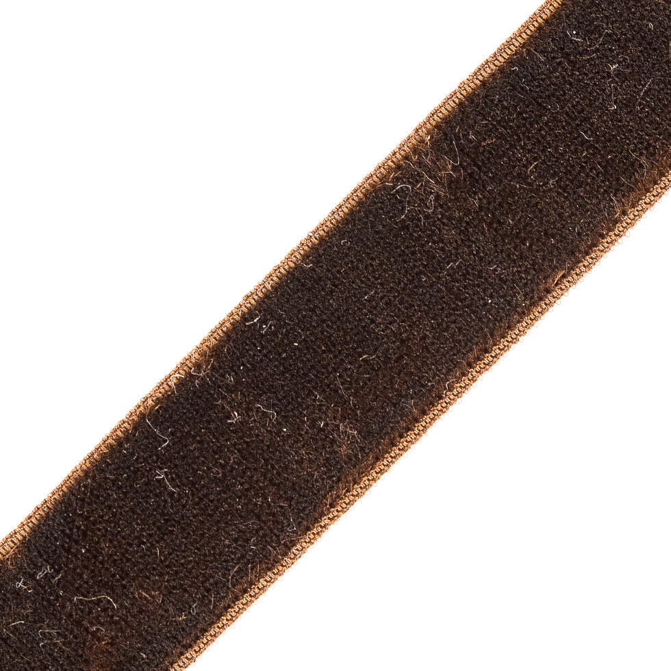 Brown Stretch Velvet Ribbon - 0.625