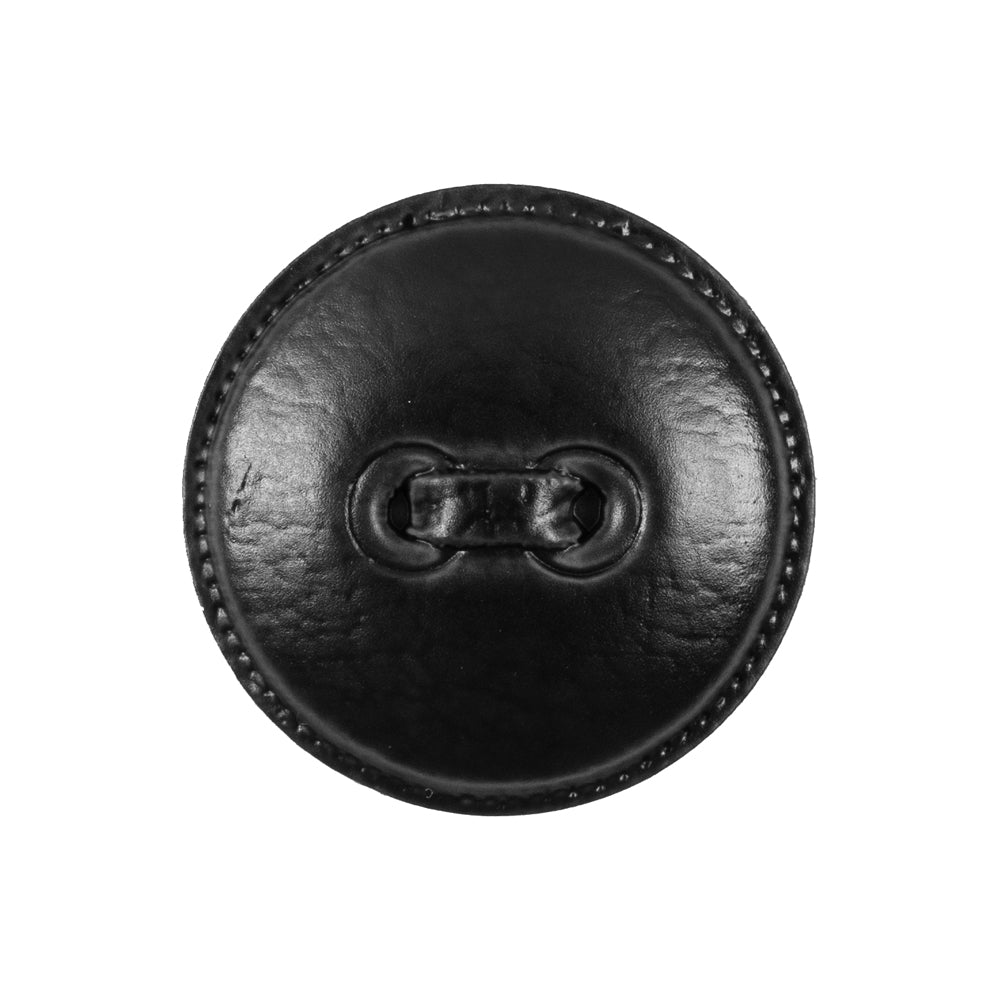 Italian Black Faux Leather Plastic Button - 40L/25.5mm - Joann Fabrics