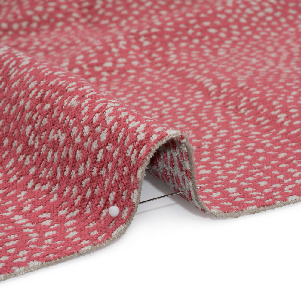 Upholstery Chenille - Bubblegum Spotted - Remus Collection - Joann Fabrics