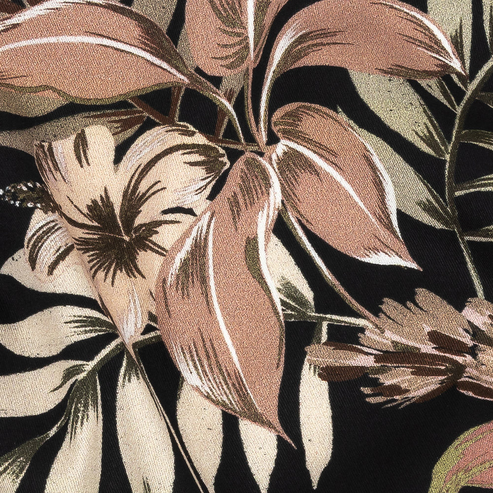 Mood Exclusive Black Pastel Tropics Stretch Cotton Twill - Joann Fabrics