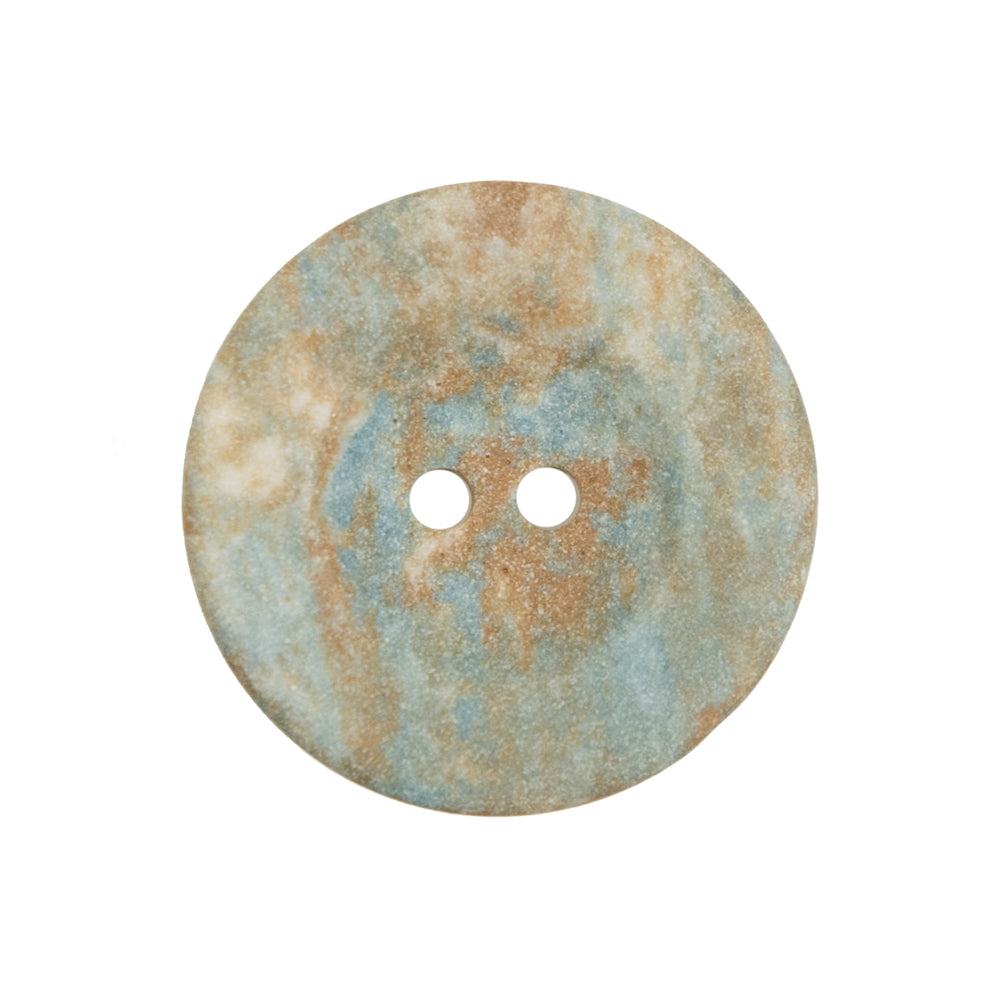 Beige and Blue 2-Hole Button - 40L/25.5mm - Joann Fabrics