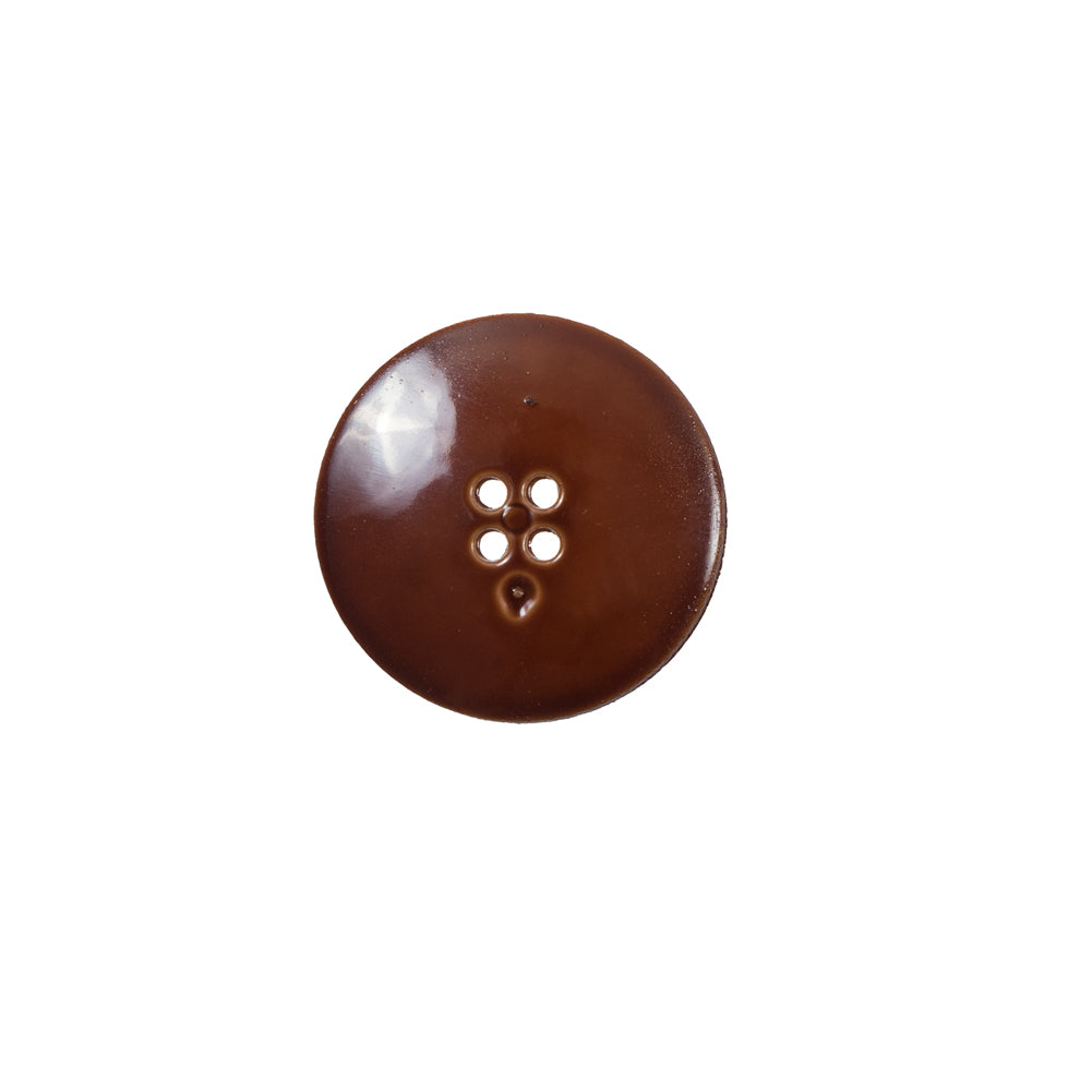 Italian Toffee Brown Textured Button - 24L/15mm - Joann Fabrics