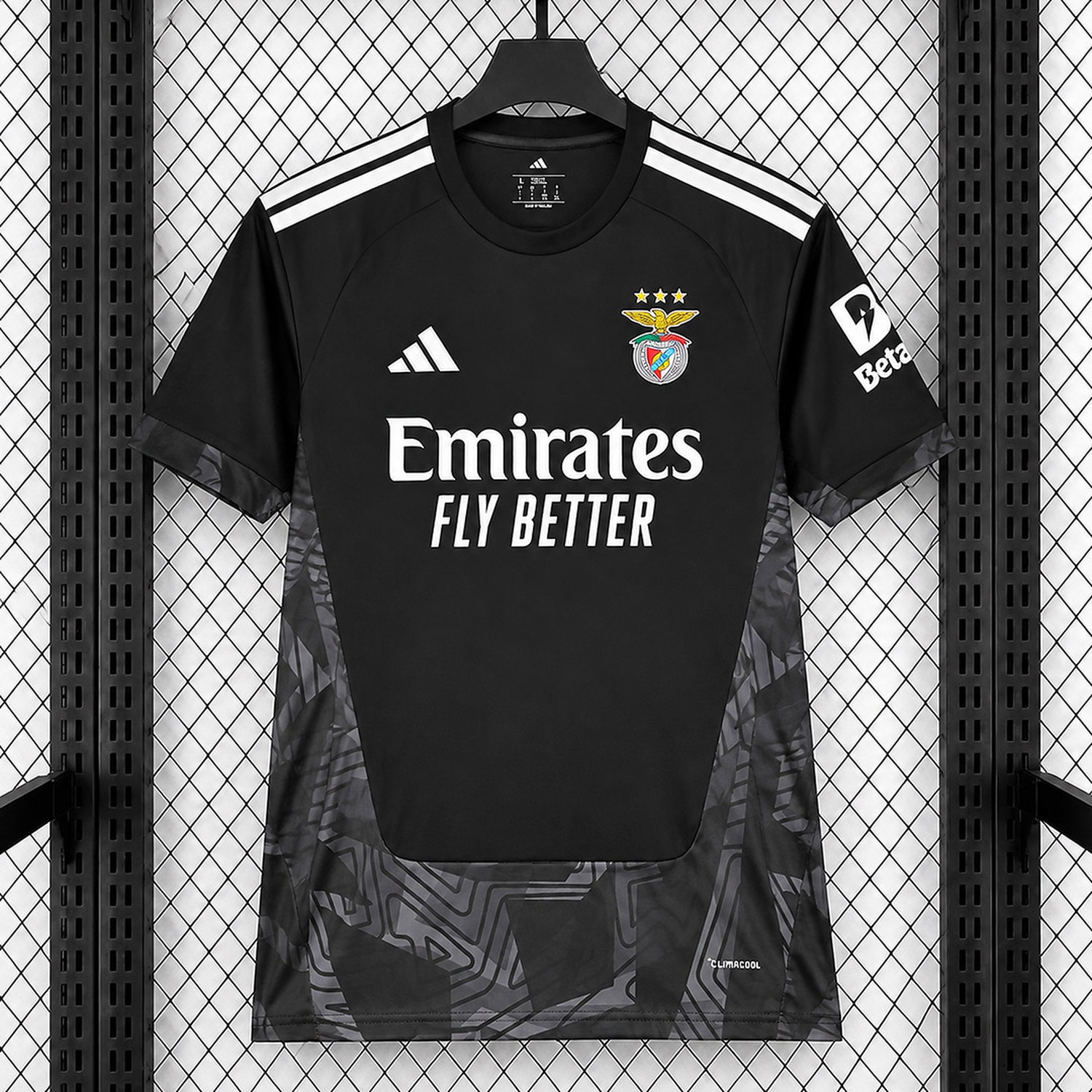 Benfica 26-27 Black Goalkeeper Jersey - Fans Version - UnitedFutballJersey
