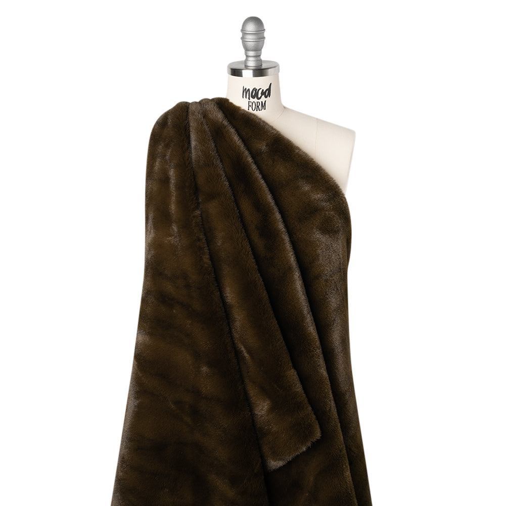 Plush Medium Pile Recycled Polyester Faux Fur - Chocolate Brown - Joann Fabrics