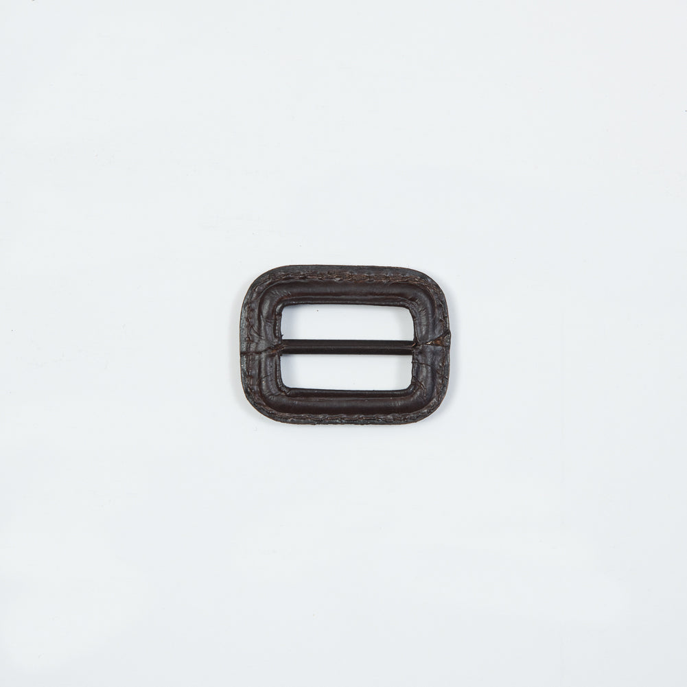 Antique Brown Leather Buckle - 1.5