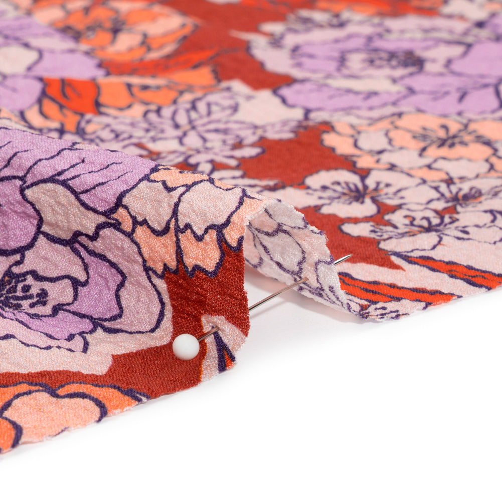 Mood Exclusive Cherry Blossom Lessons Stretch Polyester Seersucker - Joann Fabrics