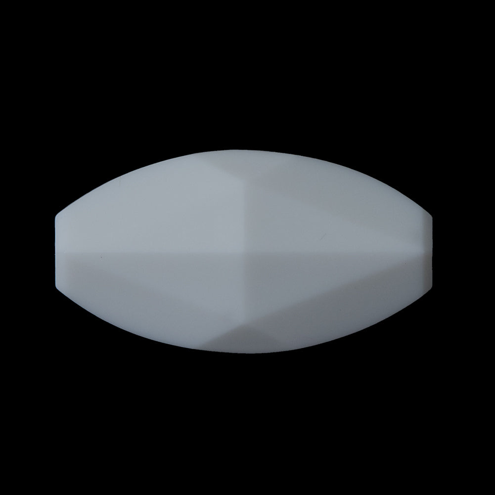 White Bevel Cut Oval Button - 60L/38mm - Joann Fabrics