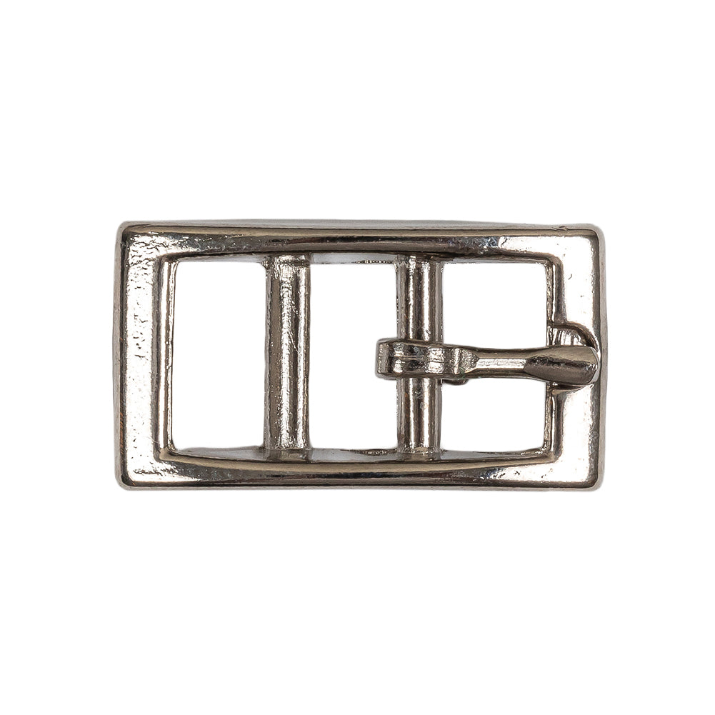 Silver Rectangular Metal Buckle - 0.5625