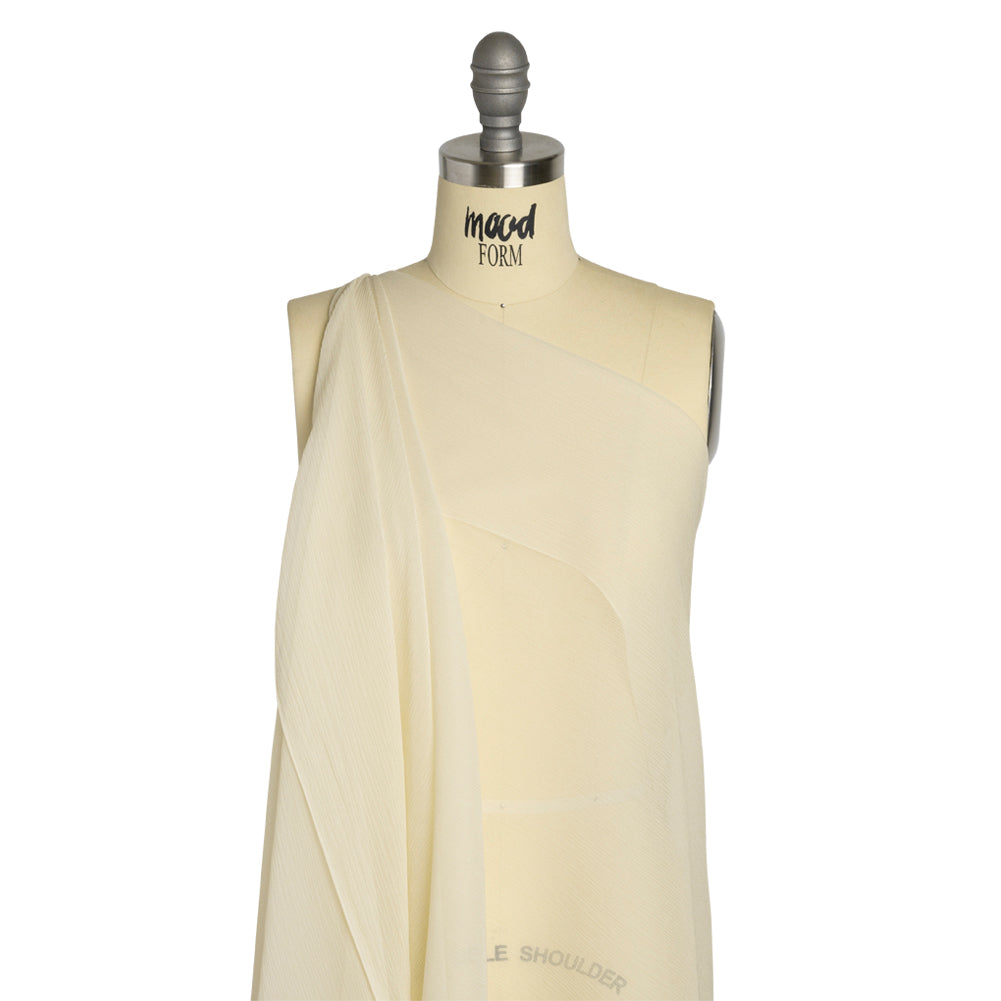 Crinkled Silk Chiffon - Ivory - Premium Collection - Joann Fabrics