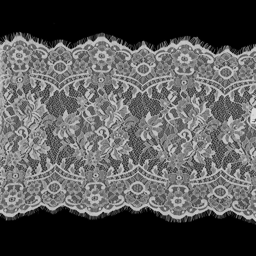 White Wide Floral Lace with Eyelash Edges - Joann Fabrics