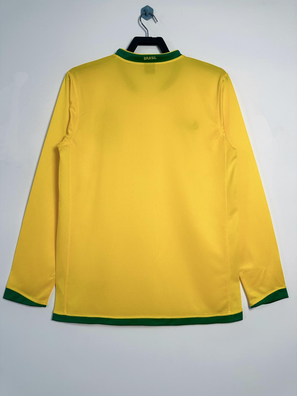2006 Retro Long Sleeve Brazil Home Soccer Jersey 1:1 Thai Quality