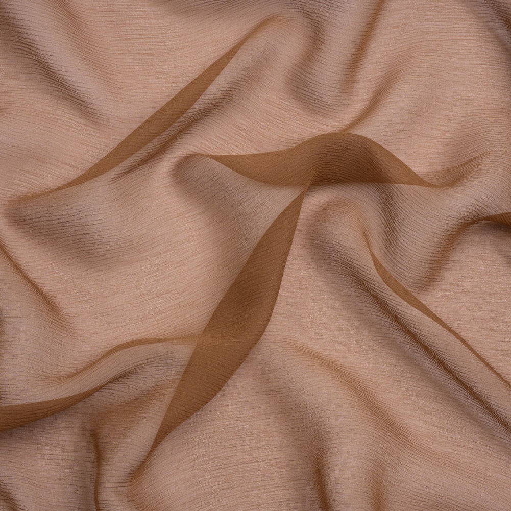 Crinkled Silk Chiffon - Light Brown - Premium Collection - Joann Fabrics