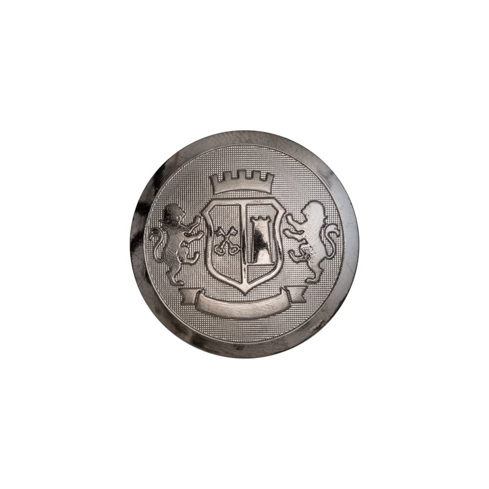 Italian Silver Crest Plastic Shank Back Button - 32L/20mm - Joann Fabrics