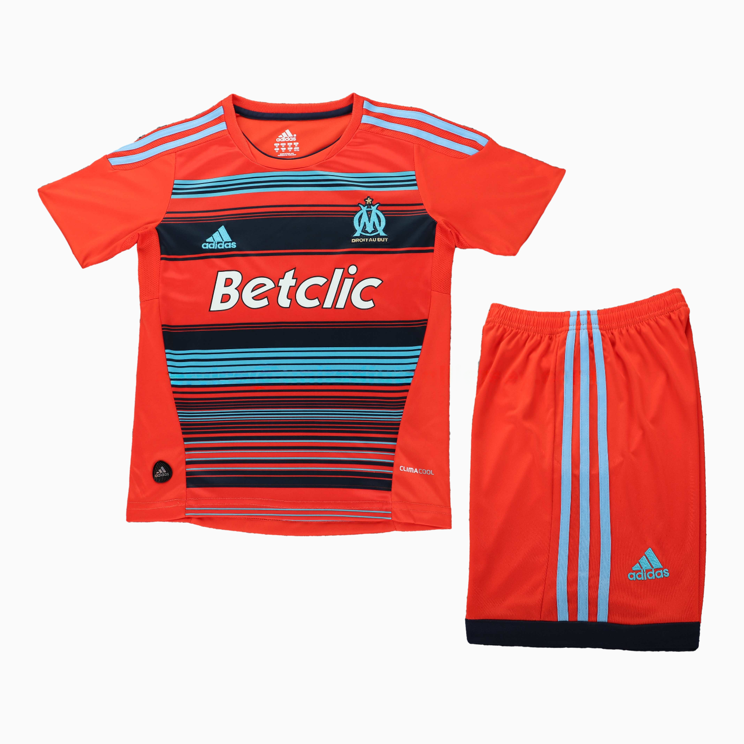 Retro Marseille 2011-12 Home Kids Kit - UnitedFutballJersey