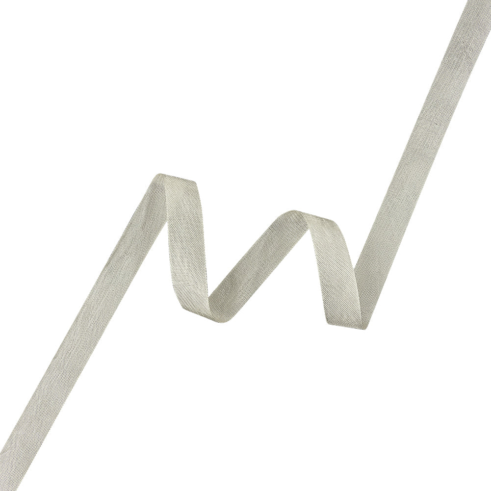White Asparagus Woven Edge Rayon Seam Binding - 0.6