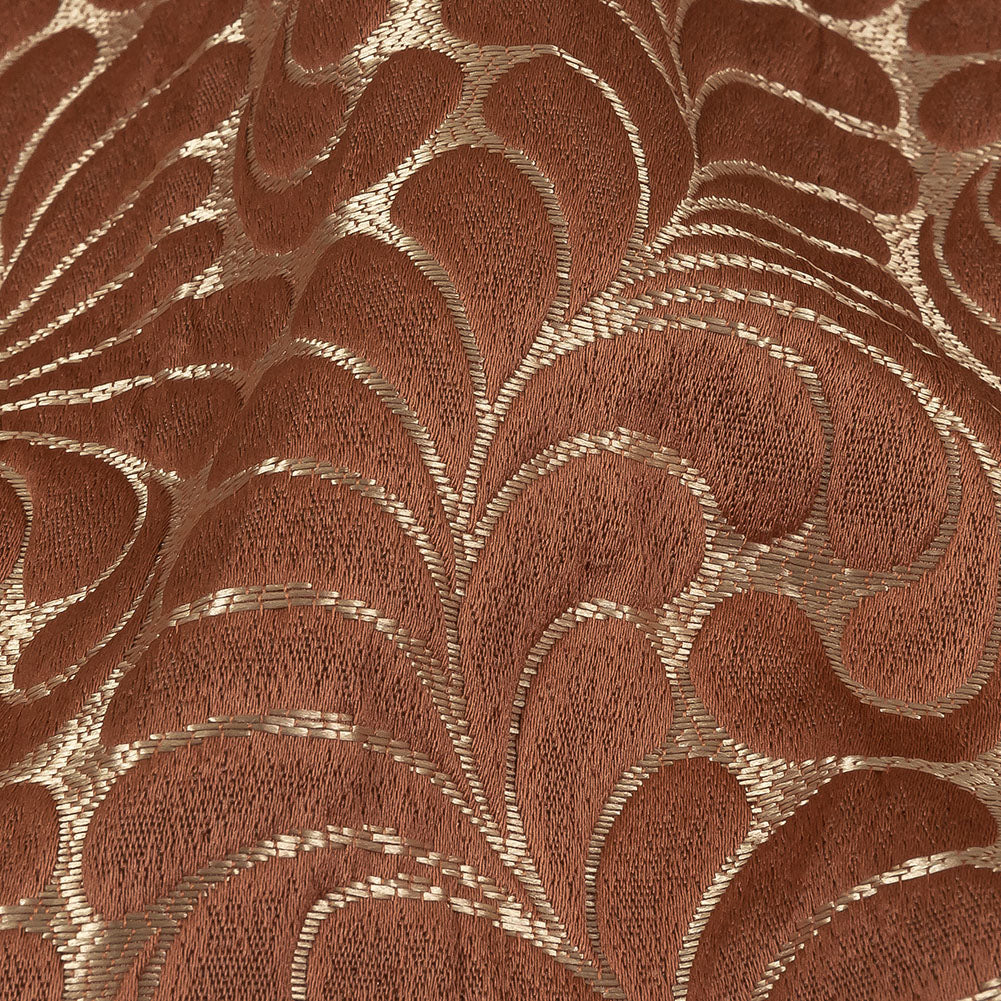 Satin-Faced Jacquard - Clay Fern Leaves - British Imported - Joann Fabrics