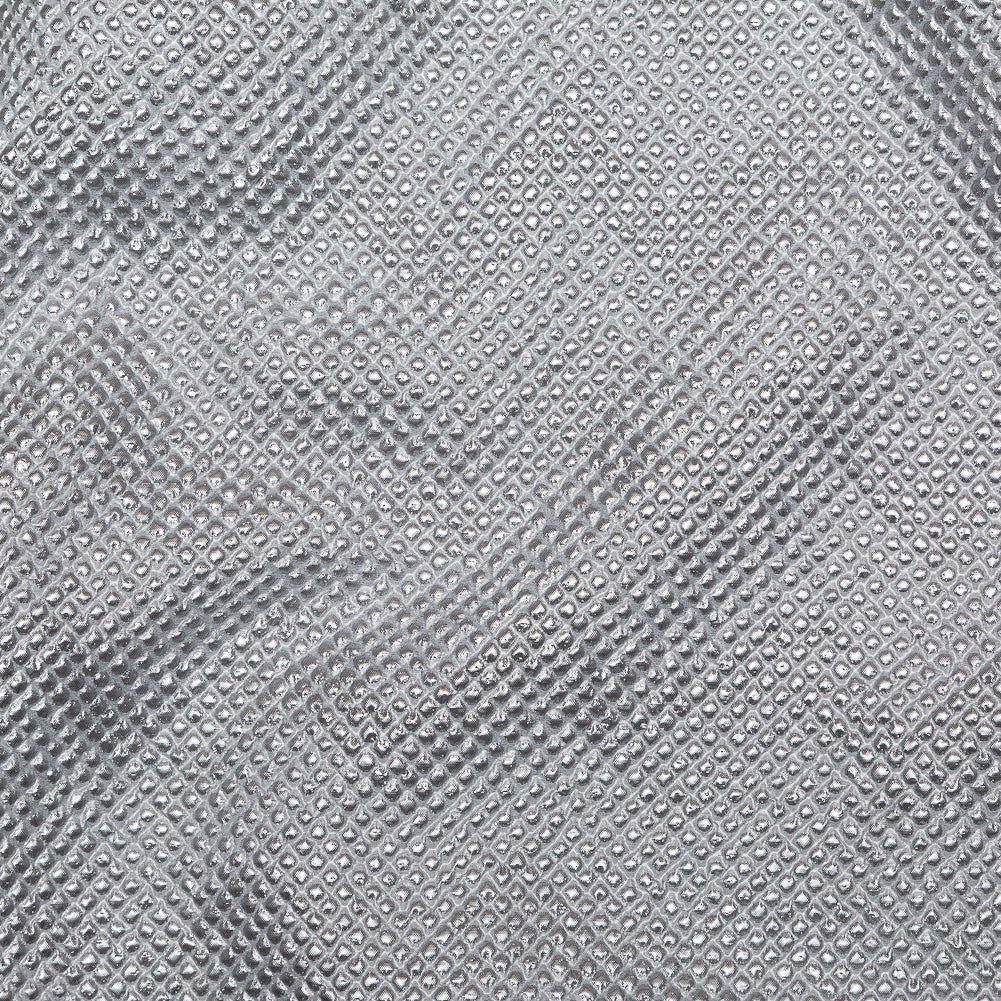Marylin Metallic Silver Diamond Quilted Brocade - Joann Fabrics