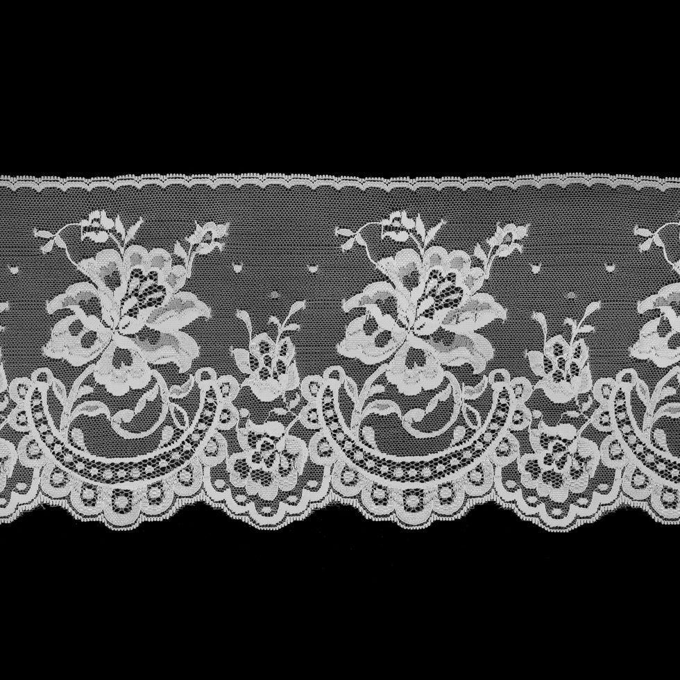 Off-White Floral Lace Trimming - 6.5