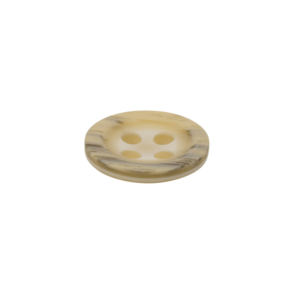Plastic 4-Hole Button - 28L/18mm - Beige and Gray Striated - Joann Fabrics