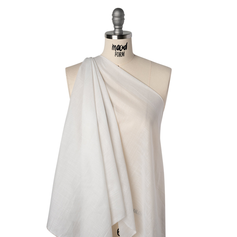 Textured Cotton Voile - White - Famous Australian Designer Deadstock - Joann Fabrics