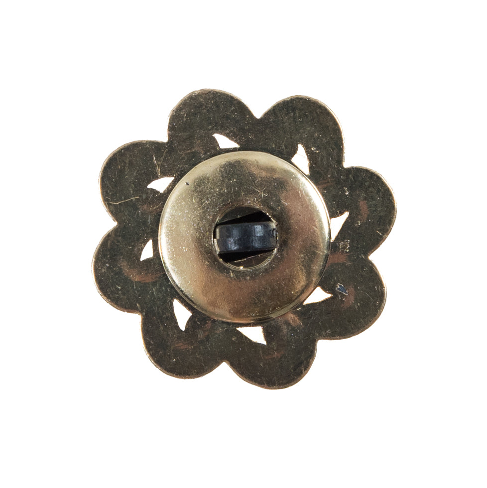 Gold and Black Floral Plastic Button - 40L/25.5mm - Joann Fabrics