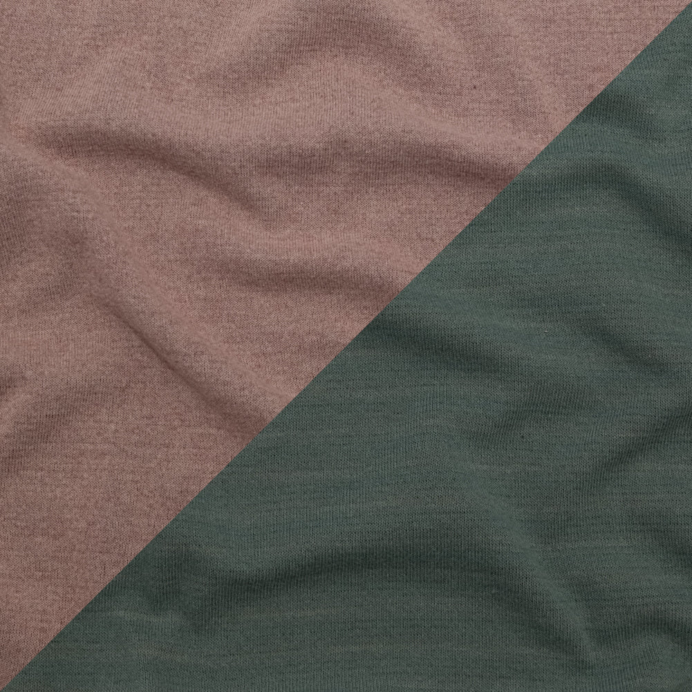 Italian Striped Sea Spray, Castor Gray and Adobe Rose Reversible Wool Double Knit - Joann Fabrics