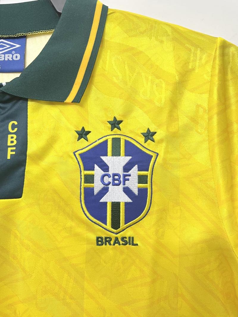1991-1993 Retro Brazil Home Soccer Jersey 1:1 Thai Quality