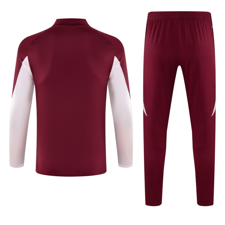 2024 Bayern Half-Pull Training Suit Red Jersey Set 1:1 Thai Quality