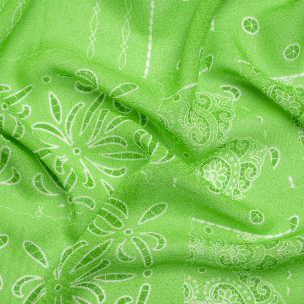 Mood Exclusive Lime Reimagined Rodeo Viscose Georgette - Joann Fabrics