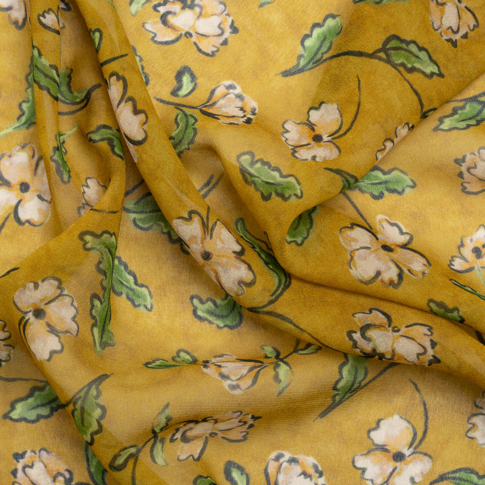 Mood Exclusive Yellow Beautiful Fool Viscose Chiffon - Joann Fabrics