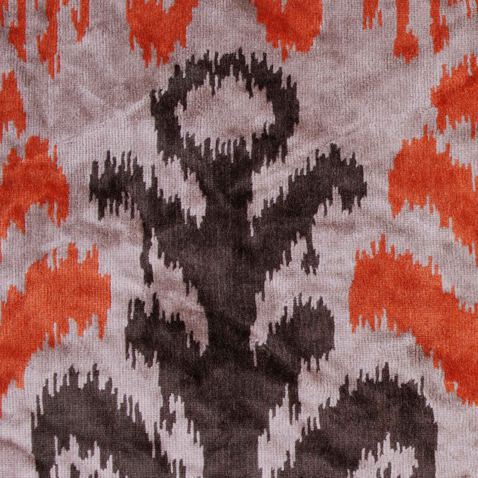 Orange Ikat Velvet - Joann Fabrics