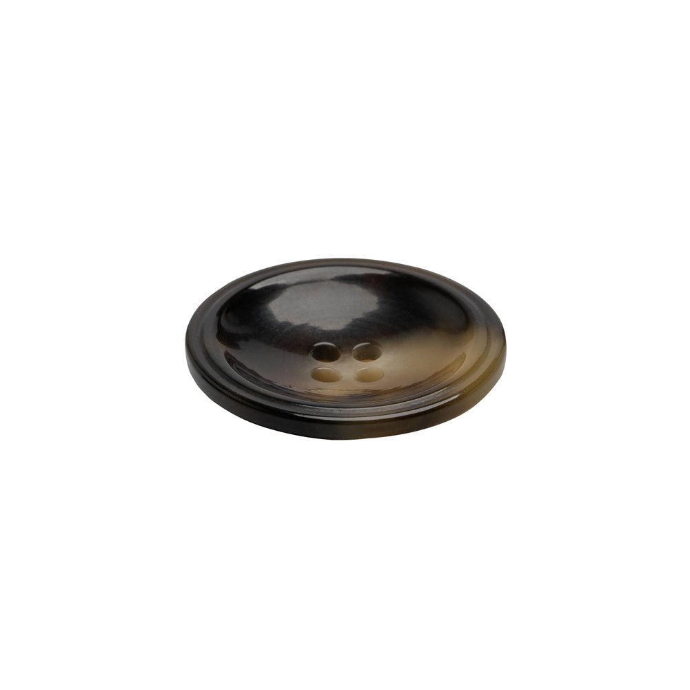 Plastic 4-Hole Button - 32L/20mm - Brown and Translucent Beige Dish Shaped - Joann Fabrics
