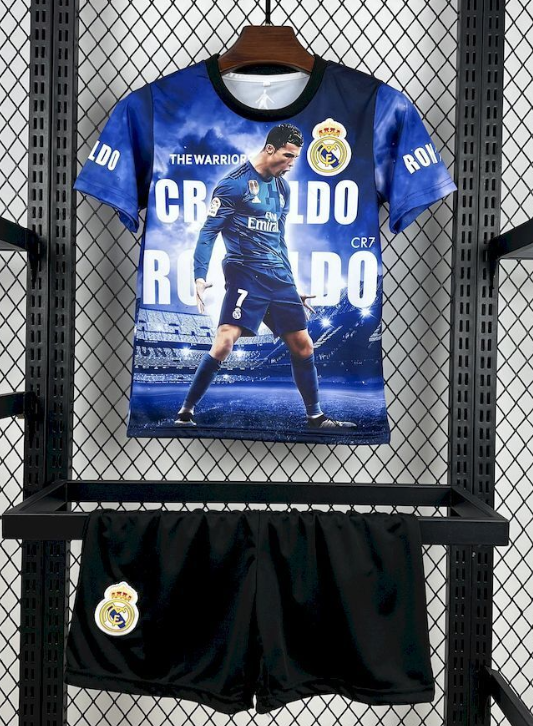 2025/2026 Real Madrid Ronaldo Commemorative Edition Football Jersey 1:1 Thai quality Kids Size