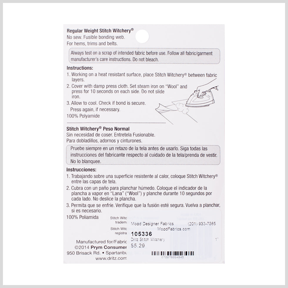 Dritz Black Stitch Witchery - 1 in x 13 yd Spool - Joann Fabrics