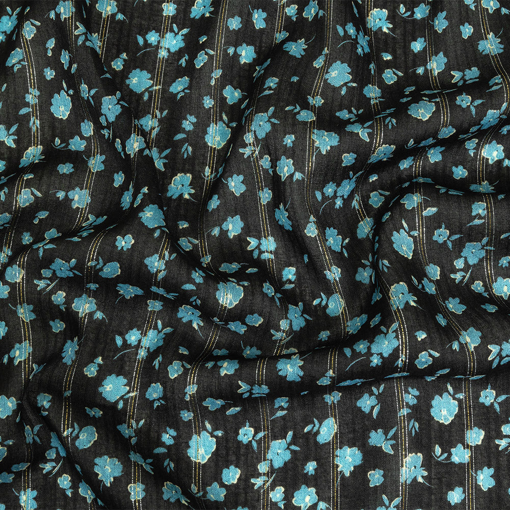 Mood Exclusive Tap Shoe Delicate Dignity Metallic Pinstriped Viscose Dobby - Joann Fabrics