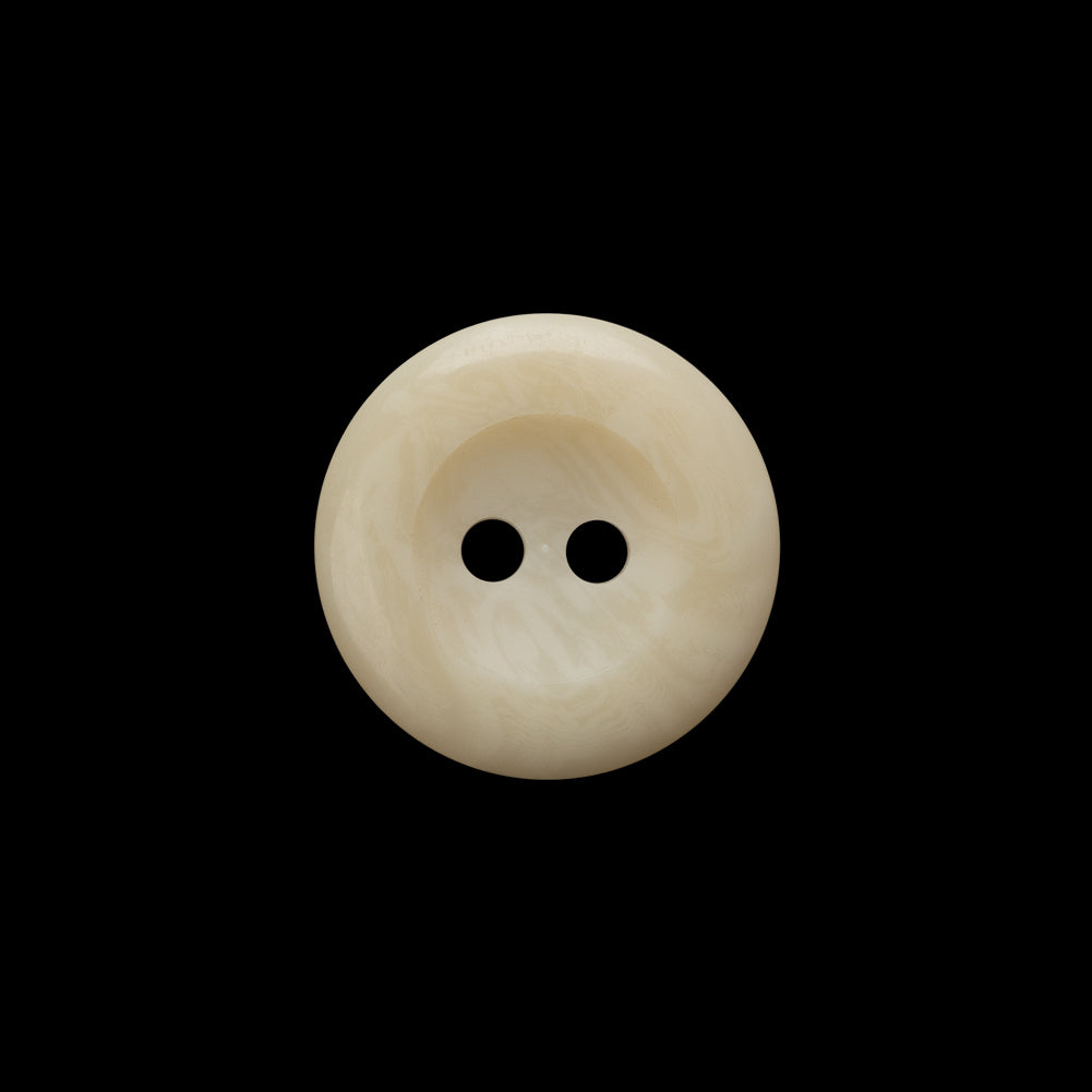 Plastic 2-Hole Button - 28L/18mm - Ivory Swirls Shallow Inkwell - Joann Fabrics