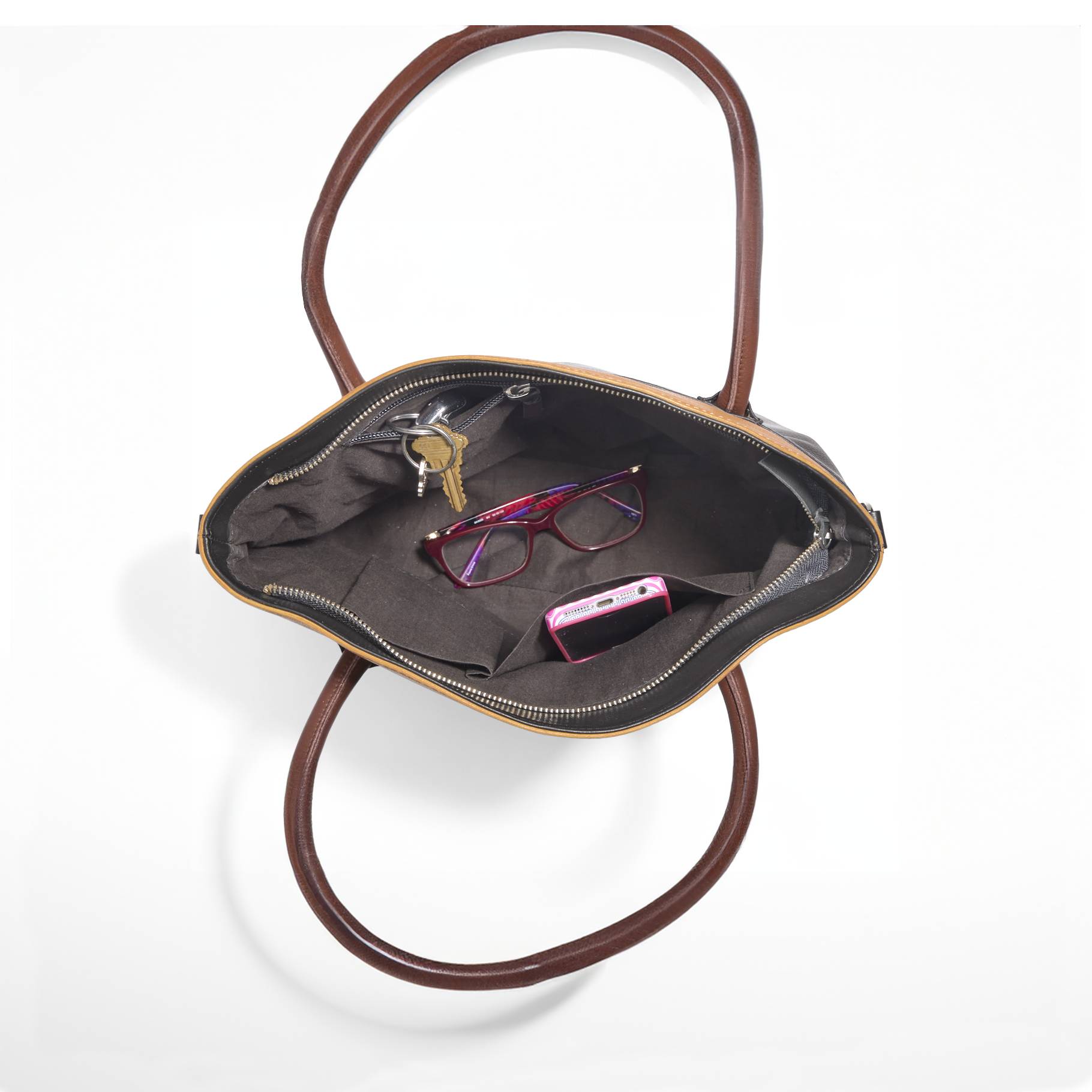 Leather Colorblock Bag - Northstyle Catalog
